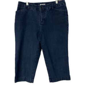 St John Bay Crop Jeans Women's Size 10‎ Denim Straight Leg Stretch